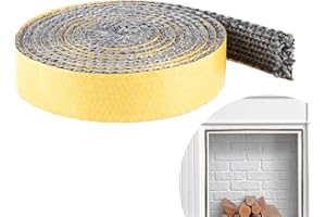 Kingsea Nastro sigillante autoadesivo, 25 mm x 2,5 m, per stufe, fumatori, porte del camino