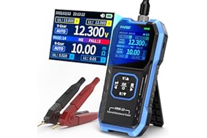 SIRYDER HRM-10 Batteriekapazität Innenwiderstandstester Tragbarer Multifunktionaler 4 Draht Tester für Batterien 100V 200 Ω Internes Widerstandsmessgerät und Genaues Spannungsmessgerät Widerstandstester