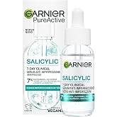 Garnier PureActive Salicylic 7-Day Clinical Anti-Blemish Serum, 30 ml | 7% Niacinamide, Glycerin, Lactic Acid, Salicylic Acid