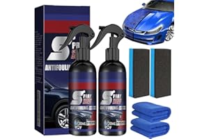 HONGECB 3 In 1 High Protection Quick Car Coating Spray, Ceramic Car Coating Spray, Car Ceramic Coating Agent, Car Polish Quick Coat, Car Wax Polish Spray for Cars (2025 Neu/Pack 2 - Try-It)