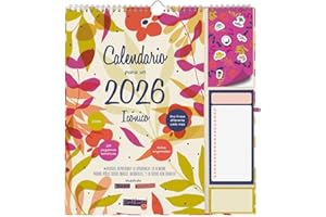 Finocam - Calendario de pared 2026 Mes Vista Enero - Diciembre (12 meses) | Calendario 2026 para anotar | Planificador mensual Talkual - Plus - Español