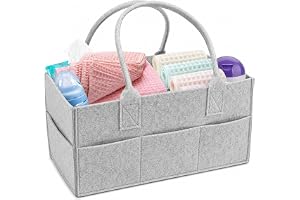 Baby blöja caddie hopfällbar barnkammare organisering förvaringskorg för spädbarn, bärbar hållare tygväska för byte bord bil resor nyfödd nödvändigheter. Baby present tillbehör