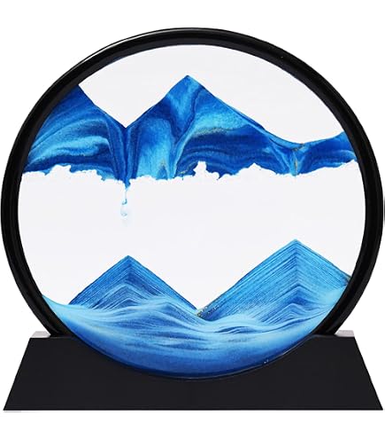 7 Pouces Sablier Decoratif 3D Cadre Sable Mouvant, Peinture De Sable Qui Coule 3D,Cadre Sablier en Verre Rond, Décoration De Bureau Maison, pour La Décoration De Bureau Maison (Color : I, Size 7 Pouces Sablier Decoratif 3D Cadre Sable Mouvant, Peinture De Sable Qui Coule 3D,Cadre Sablier en Verre Rond, Décoration De Bureau Maison, pour La Décoration De Bureau Maison (Color : I, Size
