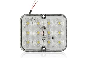 SPARKMOTO 1 x Feux De Recul Remorque LED Blanc, Feu Recul LED Pour Remorque Tracteur Camion Caravane,Feux De Recul Additionnel Remorque 12V 24V,Feux Éclairage Remorque Submersible