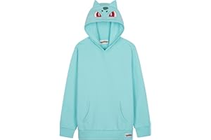 POKÉMON Pokemon Sudadera Niño Niña y Adolescente, Pikachu Sudaderas con Capucha Cómoda, Bolsillo Canguro, Regalos Anime para Niños