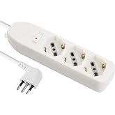 Electraline 61998 3 Way 1.5 m Cable 10 Amp 3 Seater White [Energy Class A]