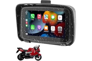 GOFORJUMP Wireless CarPlay & Android Auto 5" Zoll Touchscreen Motorrad Navigator IPX7 wasserdichte Motorrad Bluetooth Verbindung