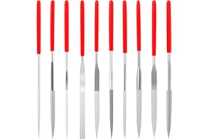 TIESOME 10 limes diamantées pour modélisme,Petites limes diamantées en métal - Outils pour le travail du métal de précision - Outil de sculpture sur bois et plastique