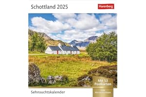 Schottland Sehnsuchtskalender 2025 - Wochenkalender mit 53 Postkarten: Postkarten-Fotokalender voll typisch schottischer Motive. Wochenkalender mit ... und Aufhängen (Sehnsuchtskalender Harenberg)