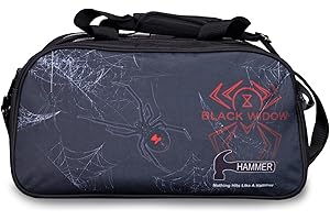 Hammer Black Widow Bowlingtasche mit Schuhbeutel, Doppeltasche
