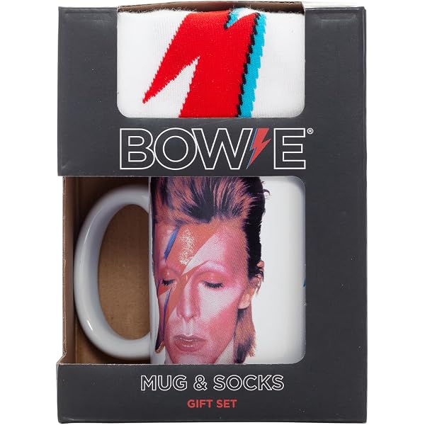 Large Glittery David Bowie 'Aladdin Sane' Lightning Bolt Pin Badge - Enamel Fan Gift