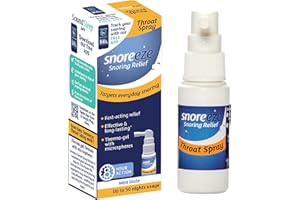 Snoreeze Anti-Snoring Throat Spray - Effective Snoring Aids for Men & Women - Fast Acting Lubricating Thermo Gel - Snore Stopper to Use with Mobile App - 23,5ml, 50 Nights Use