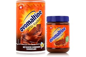 Ovomaltine Pulver choklad 450 g + Crunchy Cream 380 g (set