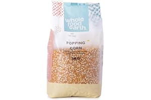 Wholefood Earth Maïs à popcorn – Sans OGM – Naturel – Végan – Sans produits laitiers – Sans sucre ajouté, 3 kg