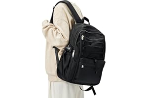 WEPOET Zaino Scuola Media Ragazza,Zaino Scuola Superiore Ragazzo,Zaino Universita Donna Resistente all'acqua Zaini Scuola Cartella Adolescent