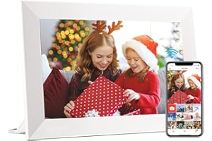 Digital Photo Frame, KEDEEK WiFi 10.1 Inch Digital Picture Frame Built in 32GB Memory Auto-Rotation, 1280x800 Touch Screen, Share Moments Instantly via Frameo App & Whit