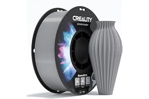 ‎CREALITY Creality CR-PETG 3D-Druckfilament 1,75 mm, Ausgezeichnete Zähigkeit, Hohe Präzision, Geruchlos, Ungiftig, Feuchtigkeitsbeständig, 1 kg (2,2 lbs), Glänzendes PETG-Filament für 3D-Drucker (Grau)