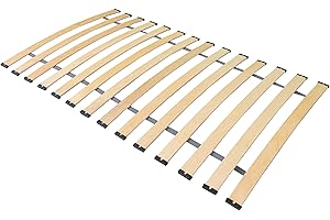 ‎ALCUBE Alcube® Rolllattenrost 80x160 massives Birkenholz Lattenrost 80x160 mit Band verbunden für Kinderbett, hochwertiger Lattenrahmen Rollrost 80x160 mit 14 Leisten I bestimmt für Schaummatratzen