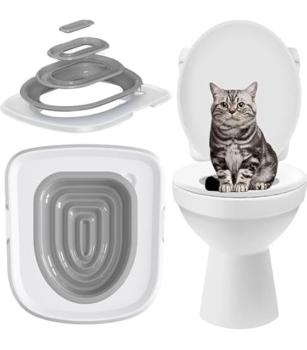 Litter Kwitter LK1 – 3-staps Katten Toilet Trainingssysteem – Past Op Elk Toilet, Dierenarts Aanbevolen