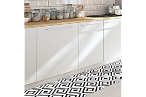 CREARREDA Tappeto Cucina in Vinile Passatoia Cucina Tappetino da Cucina Antiscivolo Lavabile con un Panno con Stampa 100% Made in Italy