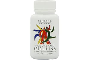 SYNERGY NATURAL Organic Natural Spirulina Tablets 100tabs (PACK OF 1)
