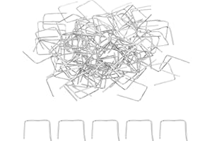 PATIKIL 13x12mm Ganci per Lampadari Cristalli, Accessori per Lampade in Cristallo 100Pz Clip per Cristalli per Fissare Parti di Cristallo, Sostituzioni per Lampadari, Cromo