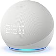 Echo Dot con orologio (5ª generazione, modello 2022) | Altoparlante intelligente Wi-Fi e Bluetooth, suono più potente e dinam