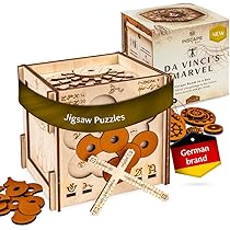 Houten Puzzelbox Met De Kleine Olifant En De Muis - 5 Puzzeltjes Kinderpuzzel 2 Jaar