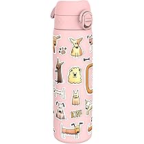 Gourde Ion8 Enfant 350ml Anti-Fuite - Motif Sirènes, Sans BPA, Lavable Lave-Vaisselle