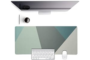 AINAK Podkładka na biurko XXL, podkładka pod mysz, podkładka pod klawiaturę, ładne akcesoria na biurko – poprawia precyzję i prędkość – zmywalna – wodoodporna (ciemnoszara)