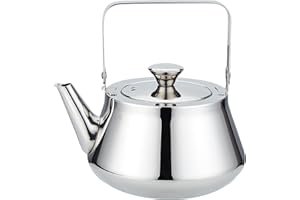 SANQIAHOME Théière en acier inoxydable de 1,5 l avec infuseur. Un style moderne et minimaliste