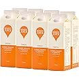 Benefit Drinks Pure Carrot, Orange & Turmeric Juice with Vitamin A, C and E - 8 x 1L Pack - Healthy Drinks Superfood