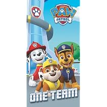 Telo Mare Paw Patrol 140x70 Cm: Morbido Asciugamano In Cotone Con Chase, Rubble E Marshall - 3