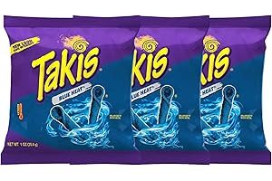 Cyngert 3 chips Takis Blue Heat 28,4 g chacun Hot Chilli Pepper Tortilla du Mexique