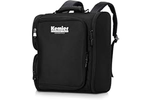 Kemier Neceser de maquillaje profesional con bolsas transparentes para cosméticos de viaje, color negro, Negro , 1 Stück (1er Pack), Mochilas de viaje