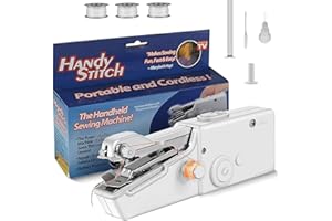 LFCFBH Handheld Sewing Machine, Electric Mini Sewing Machine with Sewing Accessories for Clothes, Curtains, Home Travel Use
