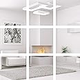 TUPARKA 10 Pack Upgrade Self Adhesive Acrylic Plastic Mirror Tiles Removable Flexible Mirror Sheets Mirror Wall Stickers for Home Decoration, 6 Inch
