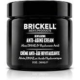 Brickell Men's Products Revitalizing Anti-Aging Cream for Men, Natural &amp; Organic Anti-Wrinkle Night Face Cream, Scented 2 fl