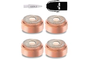 ‎GURELAX Gurelax Gesichtshaarentferner Ersatzköpfe für Finishing Touch Flawless der neuen Generatio,Schmerzfreie Haarentfernung mit hypoallergen 18-karätige (4pack)