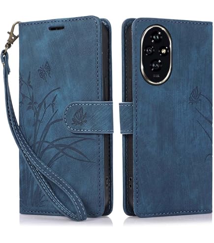 Custodia Portafoglio KENHONER Per Honor 200 Pro – Pelle PU Con Fessure Porta Carte, Design Farfalla, Ricarica Wireless - 2