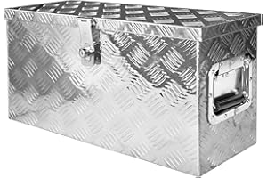 Cassa Box Cassapanca Alluminio degli Attrezzi Utensile Transportino V2Aox