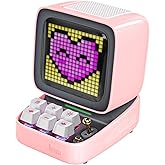 Divoom Ditoo Pixel Art Taşınabilir Hoparl&ouml;r, 256 Led Uygulama Kontroll&uuml; Ekran, Mekanik RGB Klavye, Oyunlar, Alarmlar ile Blue