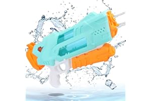 AMBOLIO Pistolet na wodę dla dzieci, pistolet na wodę dla dzieci, 1800 ml, pistolet natryskowy dla dzieci, zasięg 11 m, na letnie imprezy na świeżym powietrzu, na plażę, basen, do ogrodu, zabawka na plażę