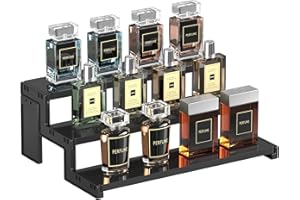 ‎LIFEWIT Lifewit 3 Tier Acryl Display Ständer, 1 Stück Tischplatte Acryl Riser, Regal Organizer für Kölnisch Wasser, Figuren Nagellack Parfum Gewürz Hautpflege Kosmetik Buffets Cupcake Dessert, 30,5cm, Schwarz