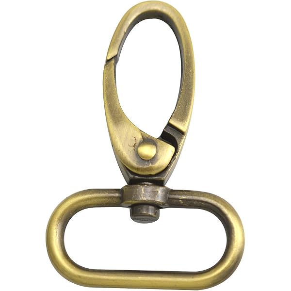 Pinces Porte-Mousqueton WedDecor 32mm Doré - 2pcs, Pour Sacs, Sanglies, Colliers Animaux