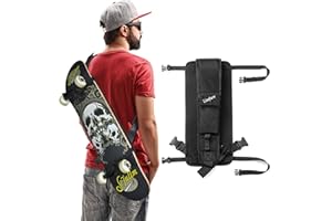 LISEFURE Skateboard Backpack Skateboard Bag Skateboard Strap Portable Skateboard Bag with Adjustable Strap