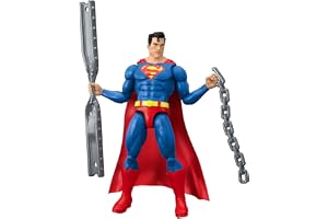 Mattel DC Premier Series Superman actionfigur 16,5 cm Serie 2 | Superhjälteleksak, 22 leder, tygkappa, stridsrustning och tillbehör, JNF57