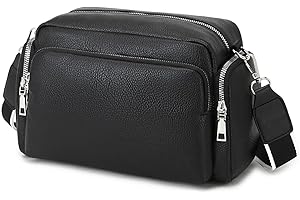 Myhozee Bolsos Bandolera Para Mujer Cuero Bolso de Hombro Pequeña Bolso de Teléfono Móvil con Correas de Hombro Ajustables Bolso Mano con 3 Compartimentos