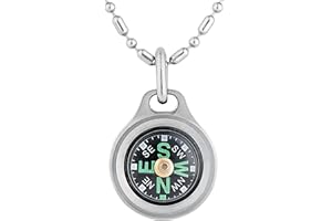 ‎MECARMY MecArmy CMP Kompass aus hochwertigem Titan/Messing, Survival-Kompass in Tropfenform, Wanderkompass, wasserdicht nach IPX5-Standard, tragbar, leicht zu erkennen