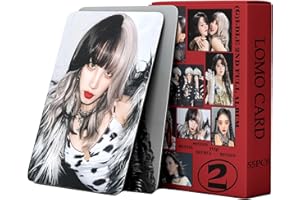 PYAJUU (G) I-DLE Photo Cards 55pcs Gidle 2nd Full Album Photocard Kpop (G) I-DLE Lomo Cards Super Lady Photocard Gift for Fans Daughter (G) I-DLE Merch